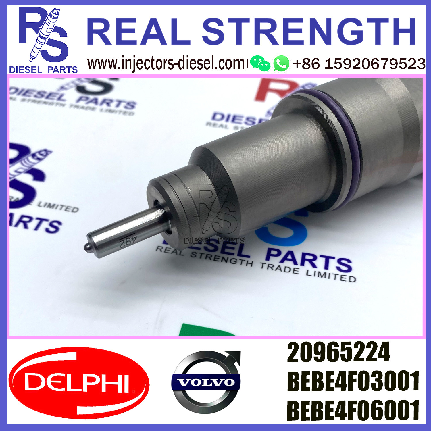 DELPHI 4pin 20965224 21028628 Diesel pump Injector V-O-L-V 20965224 21028628 21106498 E3.3 for V-O-L-V MD11 US07