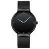 Buy cheap Black Dial Black Stainless Steel Strap Watch , Stainless Steel Back Quartz Watch from wholesalers