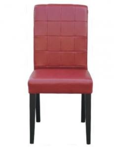 China Beech wood red leather/pu  upholstery leisure chair/wooden dining chair/desk chair wholesale