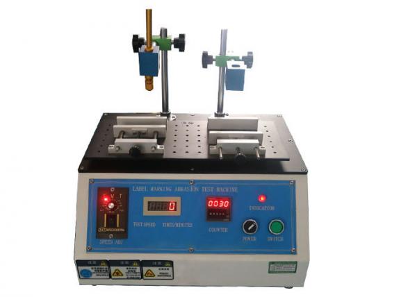Quality Button Operation Electrical Appliance Testing Equipment / Automatic Label Marking Petroleum Spirit Abrasion Test Machine for sale
