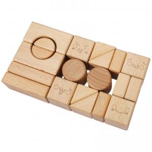 China Solid Wood Stacking Block Toy Shape Cognition DIY For Kids Children on sale