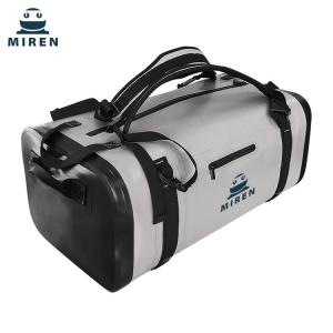 China TPU Material 50L Waterproof Duffel Bag Light Gray For Outdoor Travel on sale