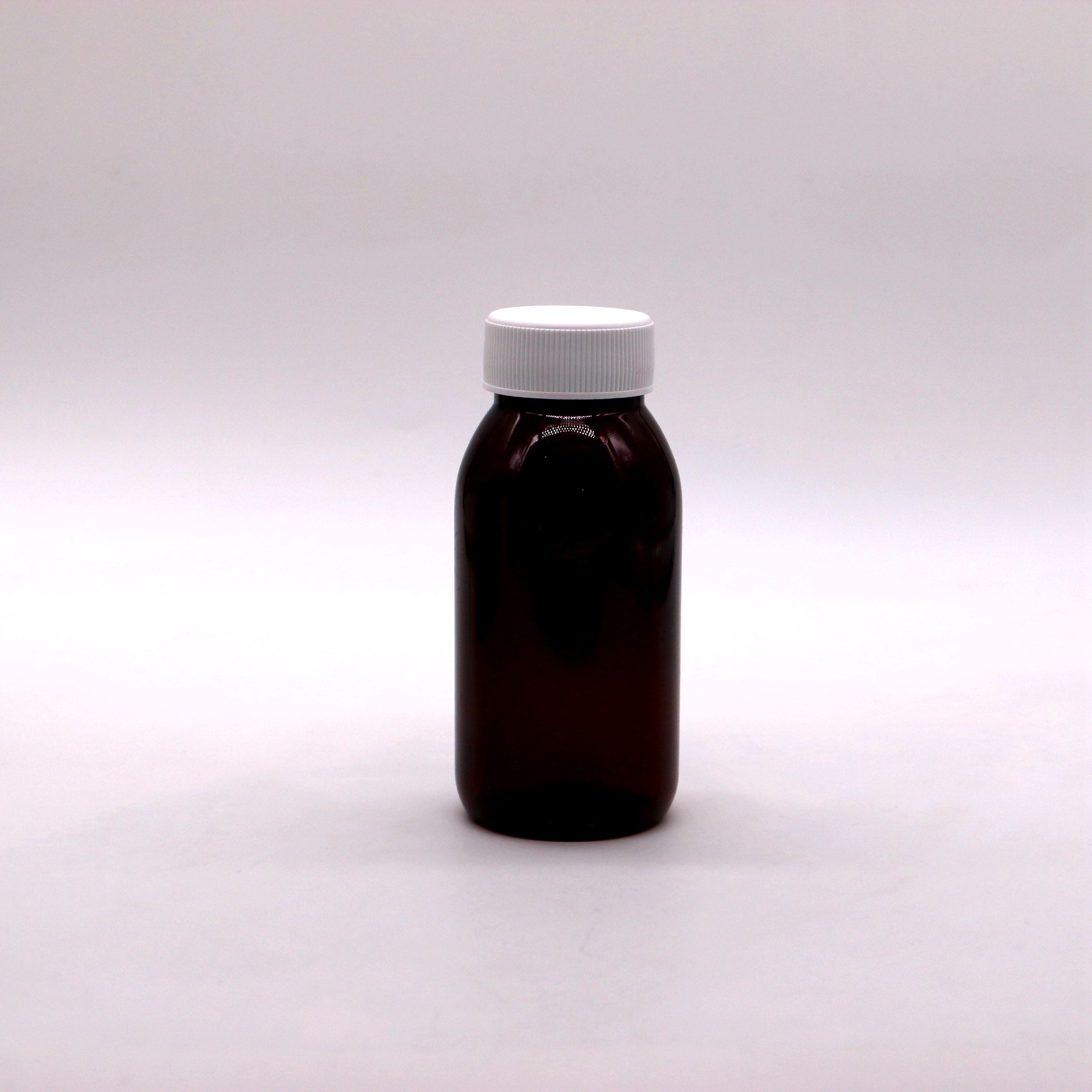 Custizable 180ML PET round sterile cough syrup oral liquid bottle with child safety cap