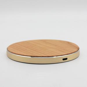 Qi Portable Wireless Wooden Phone Charger , iPhone X Bamboo Wireless Charger