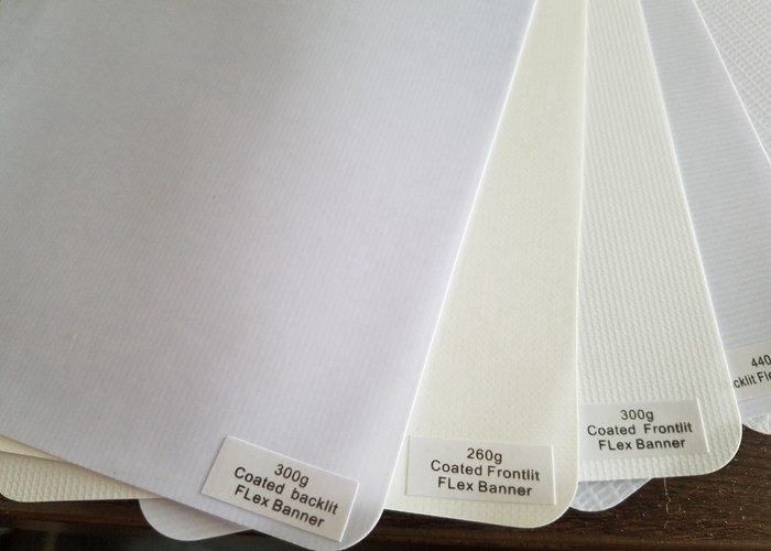 Lightbox Backlit White PVC Flex Banner Stable Ink For Advertising