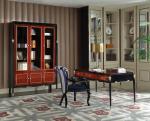Luxury Villa house office Furniture Ebony wood Book cabients and Reading desk in