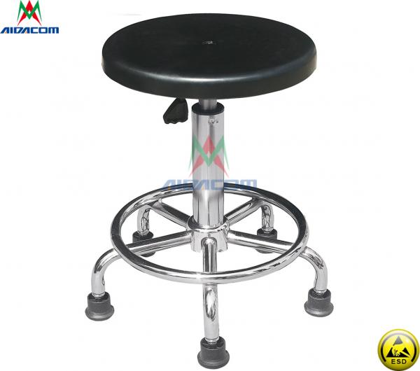 Adjustable Pneumatic Rod Conductive 109 Ohm ESD Lab Chairs