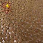2mm 250gsm Hot Stamping Gold Stamp and Foil Printing velour fabric for Car Seat