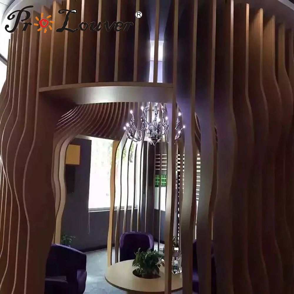 All New Designed Box Aluminium Louver Wall, Internal Louver Decoration
