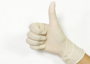 China Hospital Nitrile Medical Examination Gloves / White Disposable Exam Gloves wholesale