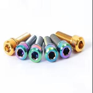 China Titanium Bolts GR5 TC4 Ti-6al-4v Titanium Fastener for Automobiles and Motorcycles wholesale
