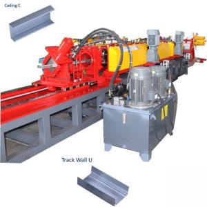 China Galvanized Metal Stud And Track Wall Framing Profile Rolling Forming Machine wholesale