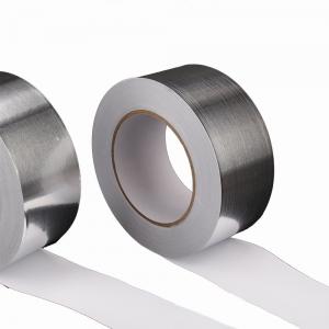 China Strong Holding Aluminum Foil Adhesive Tape 50 / 75 / 100mm 36 Micron wholesale
