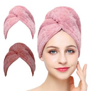 China Soft Quick Dry 300gsm Microfiber Hair Towel Wrap Friendly For Long Hair on sale