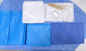 China General Disposable Surgical Eye Drape Pack Nonwoven ISO13485  PE Film on sale