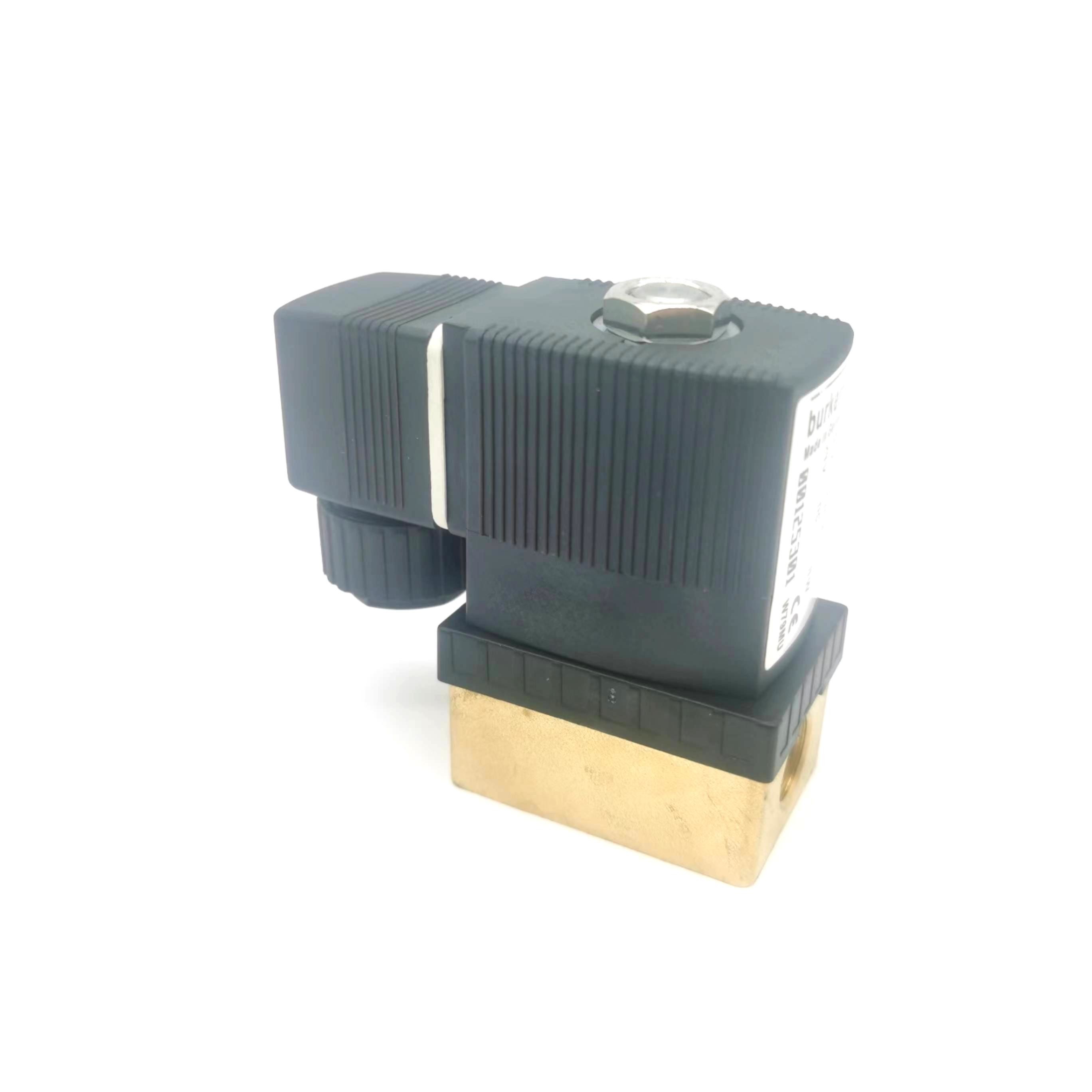 BURKERT 00126138 6014C Normally Closed G1/4 2.0 Flow Orifice AC24V 8W Brass Body Plunger Valve