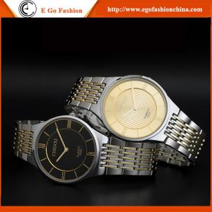 China 030A Full Stainless Steel Watches Man Japan Movement Quartz Watch Unisex Roman Watches New on sale