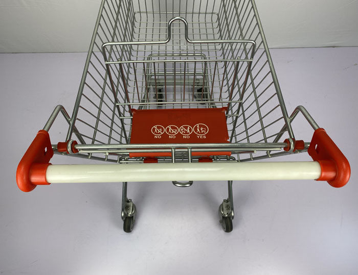 Russian Type Metal Shopping Trolley 125L Supermarket Grocery Trolly Cart