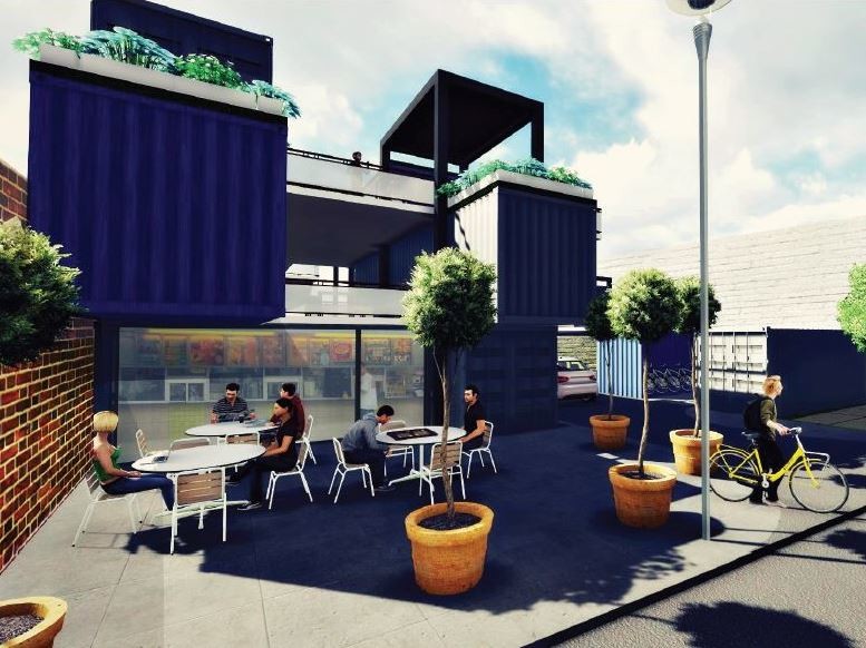 Small Shipping Container Homes With Balcony 20ft Steel Thickness 3mm Column Insulation