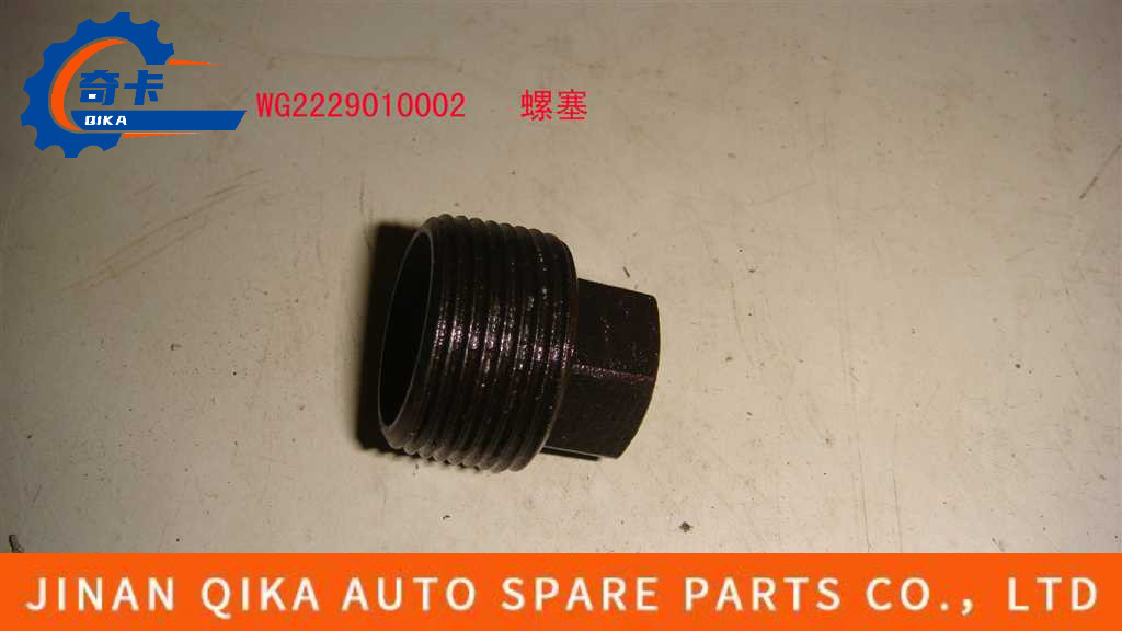 Steel High Quality Screw Plug Assembly Gear Box Wg2229010002