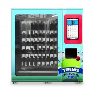 China Tennis Ball Vending Machine With Elevator And Adjustable Channel Width Function , Sports Gears Vending , Micron on sale