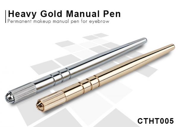 Sterilized Manual Tattoo Pen Permanent Makeup , Eyebrow Stainless Steel Microblading Tattoo Pen