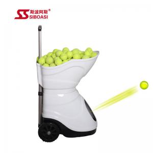 China Black Siboasi S4015 Tennis Ball Machine , 150W Tennis Throwing Machine wholesale