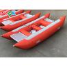430cm 6 Persons Red Catamaran Racing High Speed Boat for sale