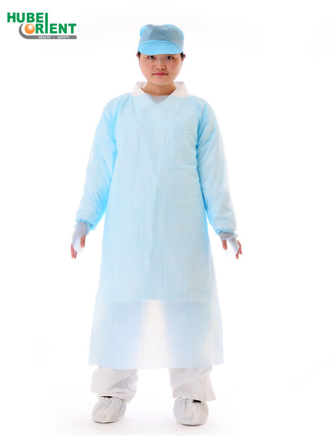 Harmless Disposable CPE Protective Gown 120*190cm 135*205cm