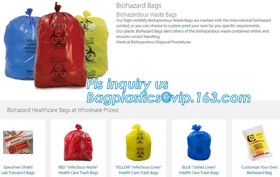 biohazard specimen Zip lockk bag with pocket, recycled custom printed ldpe 3 layers specimen bag Zip lockk bag, pac, pacrite