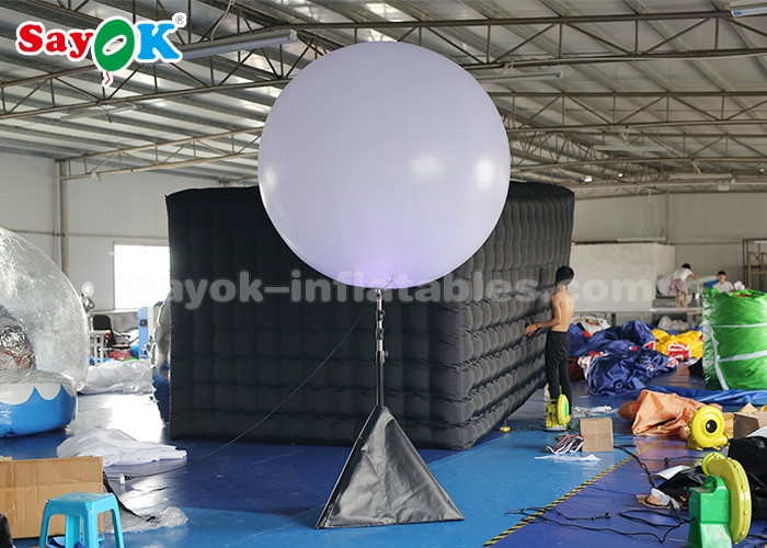 Inflatable LED Tripod Balloon With Halogen Or RGB Light For Event Advertising