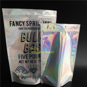 China BPA Free Gravure Printing Stand Up Foil Pouch Packaging Facial Mask Holographic Laser Bag wholesale