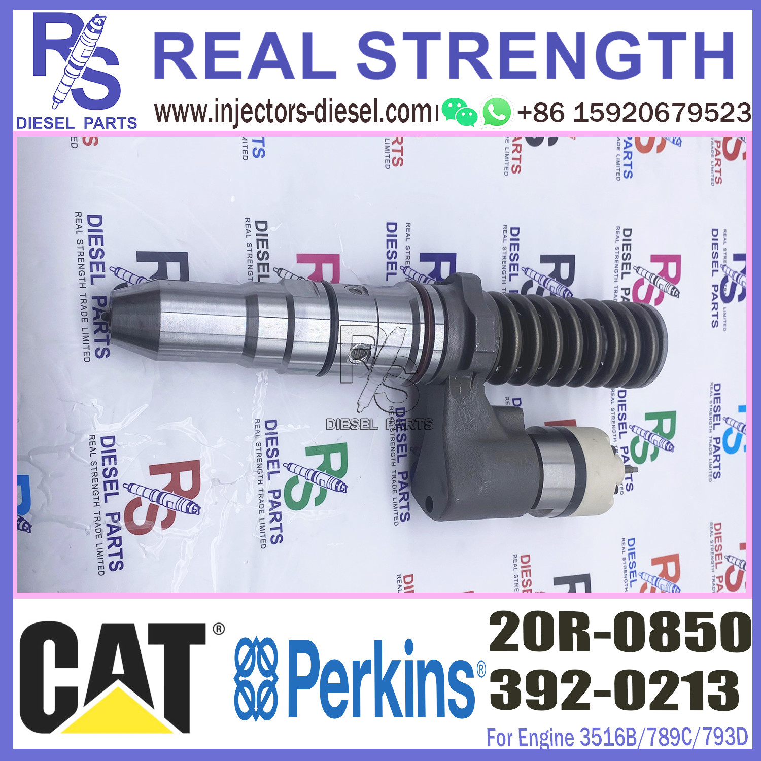 Common Rail Control Valve Injector Valve Common Rail Injector for 3516b/789c/793d 392-0213 20R-0850