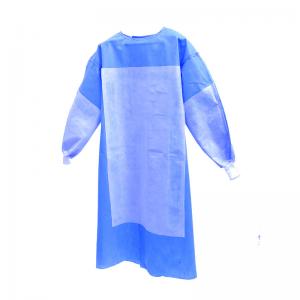China S To 4XL Medical Disposable Surgical Gown Reinforced SMS Hospital Patient Gown on sale
