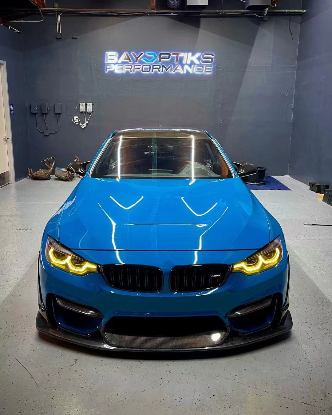 For BMW M3 M4 F80F82 Carbon Fiber Body Kit M3 M4 F80F82 Upgraded Carbon Fiber Front Lip Front Spoiler