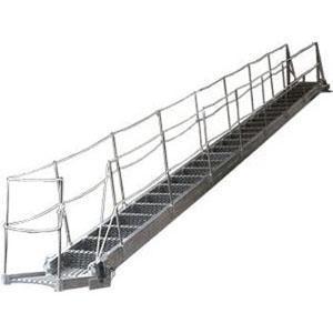 Fixed Inclined Steel / Aluminum Alloy Marine Boarding Ladder Accommodation