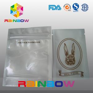 China Customized Logo Transparent Front Poly Zipper Bag For Electronic Packing wholesale