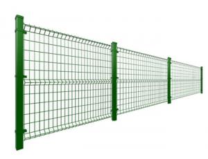 China Custom 3D 3 Folds Plastic Coated Wire Fencing Panels Grass Green Color wholesale