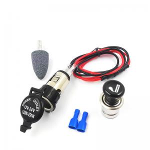 China Car Cigarette Lighter Socket Plug Power Outlet Parts For Car Truck Motorcycle 12V 24V Waterproof on sale