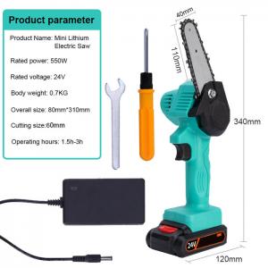 China OEM 500W Battery Cordless Compact Mobile Hand Held Rechargeable Chain Saw Mill wholesale