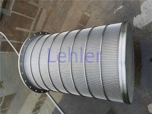 China Lehler Wedge Wire Basket High - Precision Slot Opening For Starch / Sugar Industry on sale