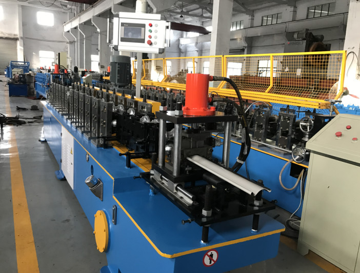 High Precision Shutter Door Roll Forming Machine With PLC Control 12m / Min 70mm
