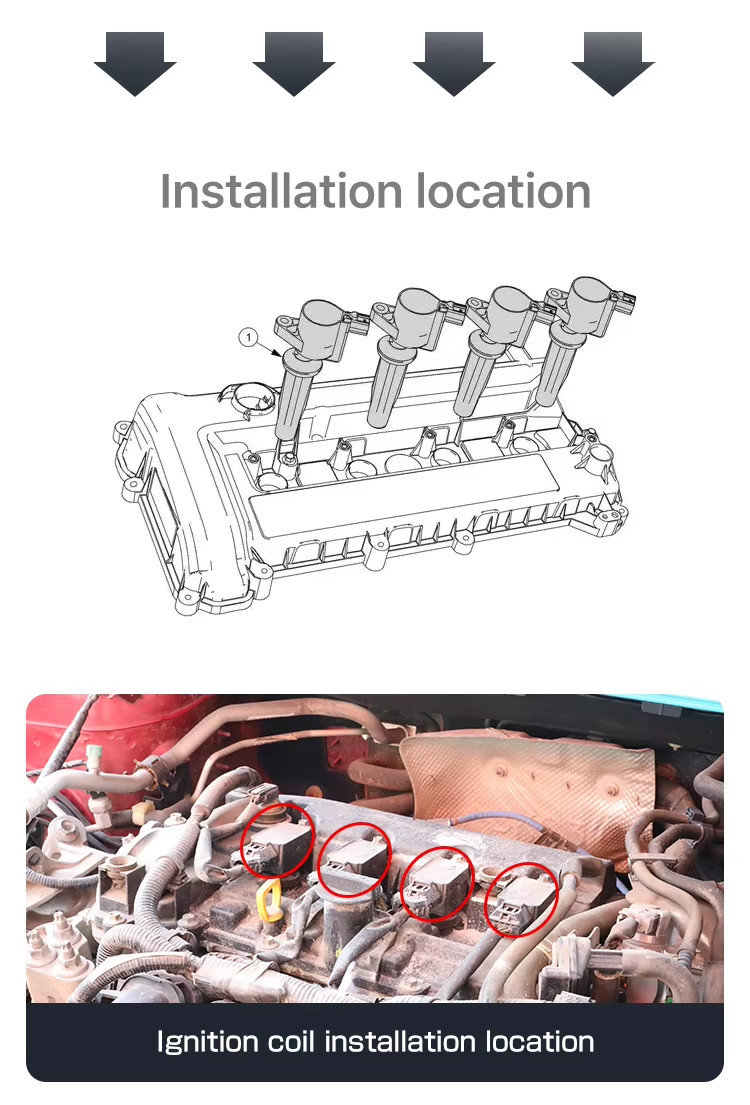 22448-6N015 2001 Nissan Sentra Ignition Coil Compact With High Accuracy