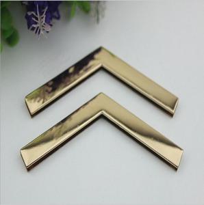 China Factory direct sales iron material 105 mm length golden handbag corner protectors for box wholesale
