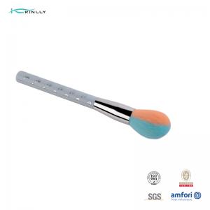 China Two Colors Hair Powder Makeup Brush With Film Printing Plastic Handle wholesale