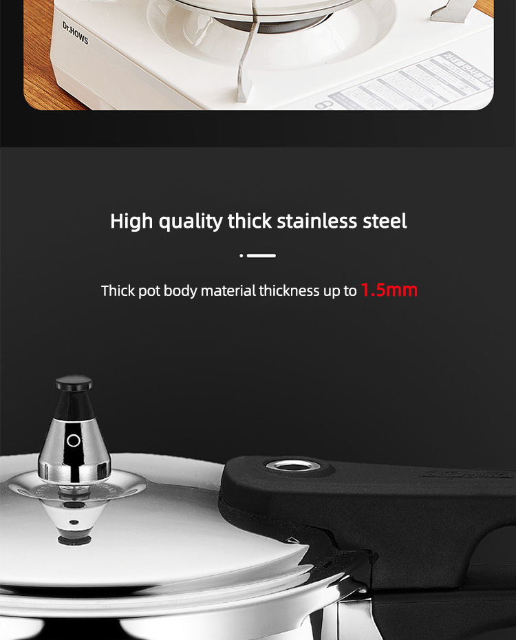 304 Stainless Steel Rice Cooker 18 - 24cm Multifunctional Induction Pressure Cooker