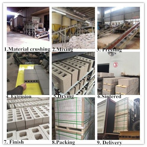 Custom Coffee Hollow Clay Brick For Wall Building Construction