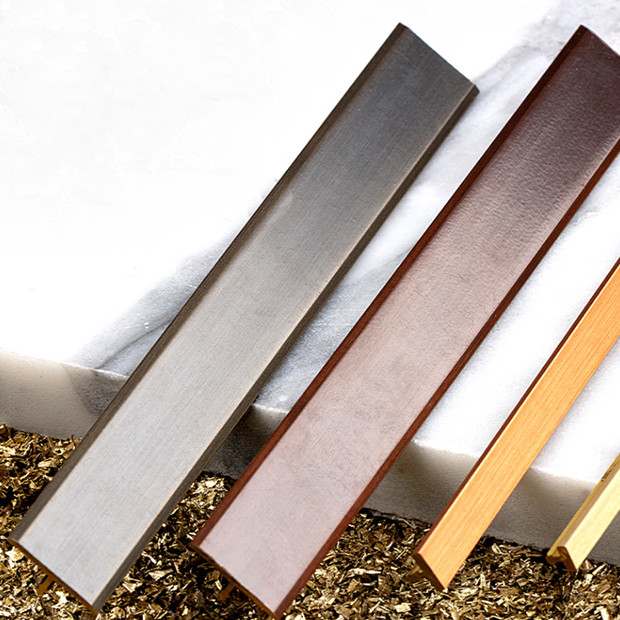 Anti Corrosion Brass T Profile ISO9001 Metal T Shaped Tile Edging Trim