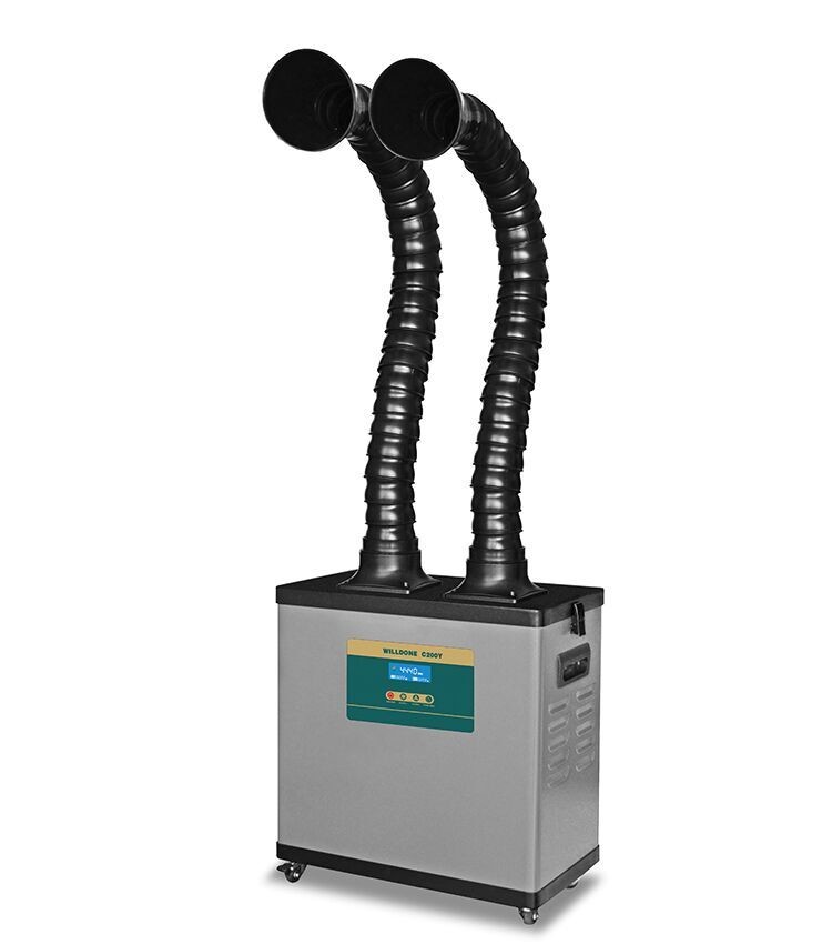 Electric Iron Solder Fume Extractor Single Flexible Extraction Arms For Soldering Station