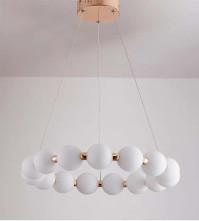 China French Cream Style Nordic Living Room Chandelier Round Buddhist Bead Art Chandelier on sale